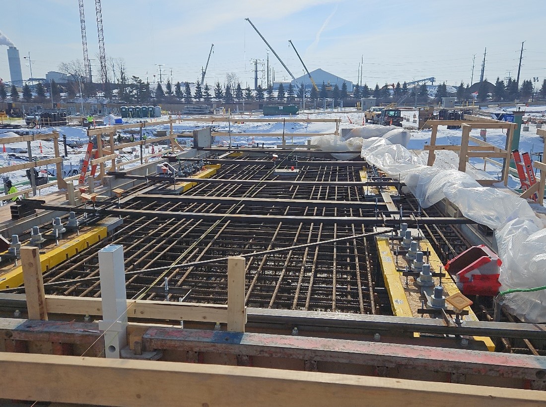 Unit 11 generator pedestal forming