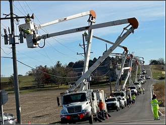 trucks and lines