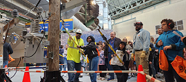 We Energies brings energy safety to life for over 7,000 students at Brewers Weather Day