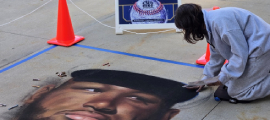 Katie Bogan world series mural
