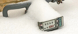snow covered meter