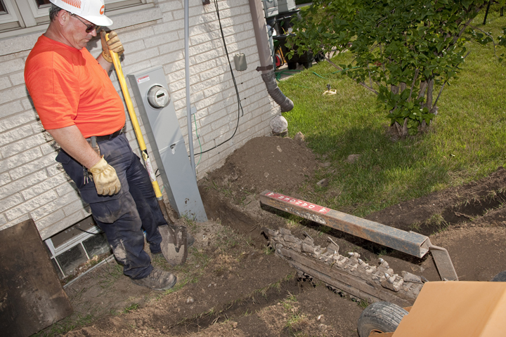 we energies employee upgrading service to existing home