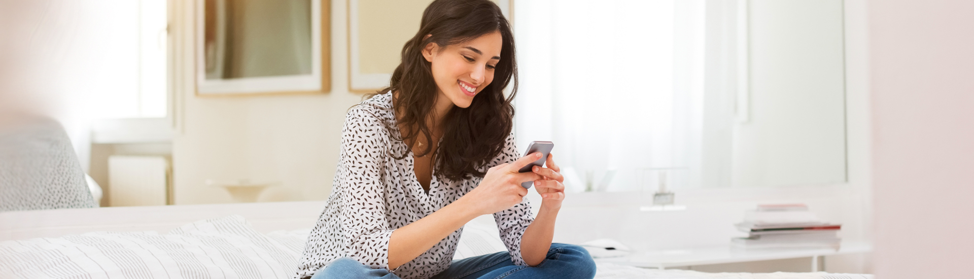 woman using phone